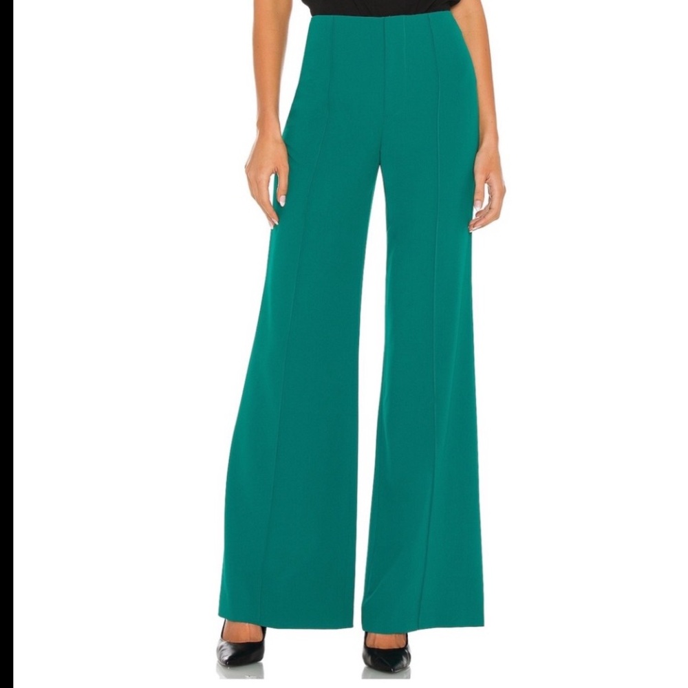 ALICE + OLIVIA Dylan High Waisted Wide Leg Pants - Picture 6 of 11